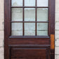 88"x82"x1.75" Pair Antique Vintage Old Reclaimed Salvaged SOLID Wood Wooden Entry Entrance Double Doors 9 Windows Wavy Glass Panels