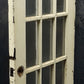 30x78.5"x1.75" Antique Vintage Old Reclaimed Salvaged Wood Wooden Interior French Door Window Glass