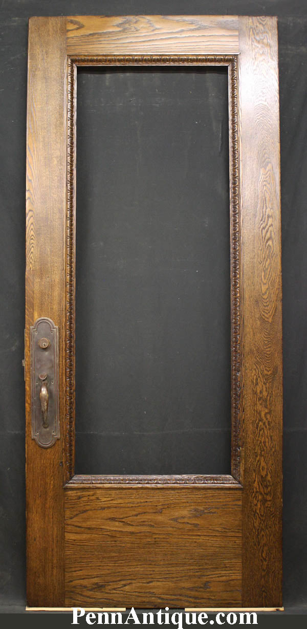 42"x93.5"x2.25" Antique Vintage Old Reclaimed Salvaged SOLID Wood Wooden Exterior Entry Door Window