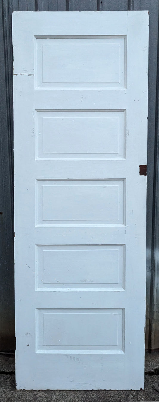 2 available 26"x77.5" Antique Vintage Old Reclaimed Salvaged Interior Wood Wooden Closet Pantry Door 5 Panels