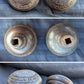 CLEANED Antique Vintage Old Reclaimed Salvaged Interior Egg Dart Steel Door Lockset Knob Plate Lock