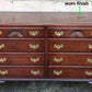 Antique Vintage Old "Kling" SOLID Mahogany Wood Wooden Colonial Double Wide Dresser Chest of Drawers