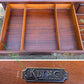 Antique Vintage Old "Kling" SOLID Mahogany Wood Wooden Colonial Double Wide Dresser Chest of Drawers