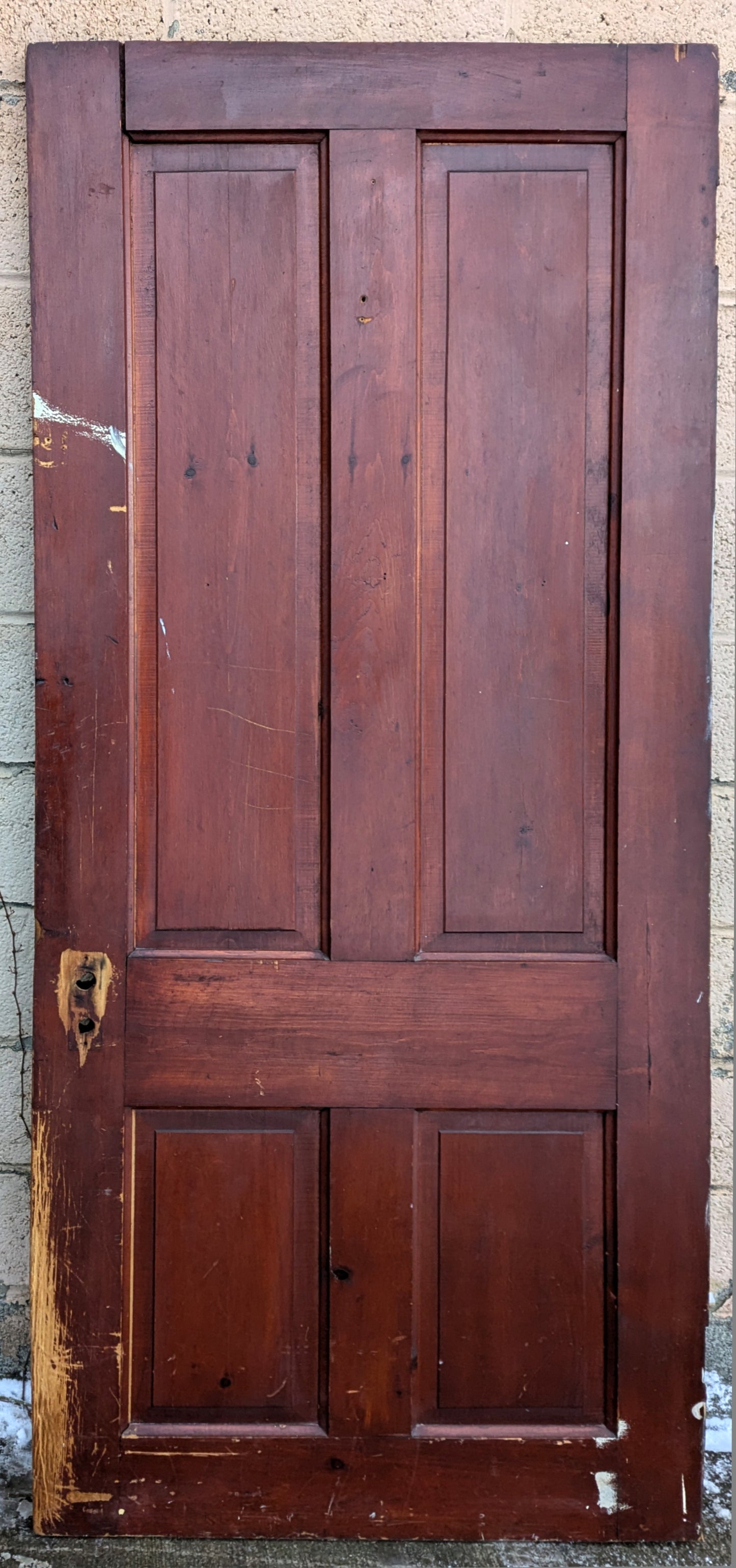 2 available 32"x77" Antique Vintage Old Reclaimed Salvaged Interior SOLID Wood Wooden Doors 4 Panels