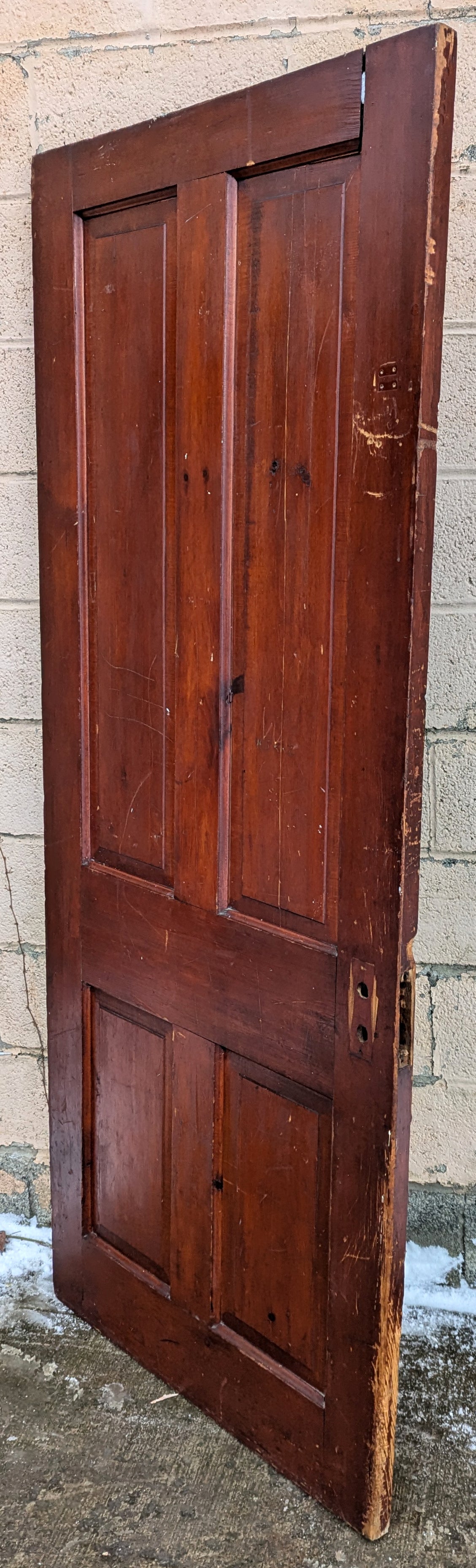 2 available 32"x77" Antique Vintage Old Reclaimed Salvaged Interior SOLID Wood Wooden Doors 4 Panels