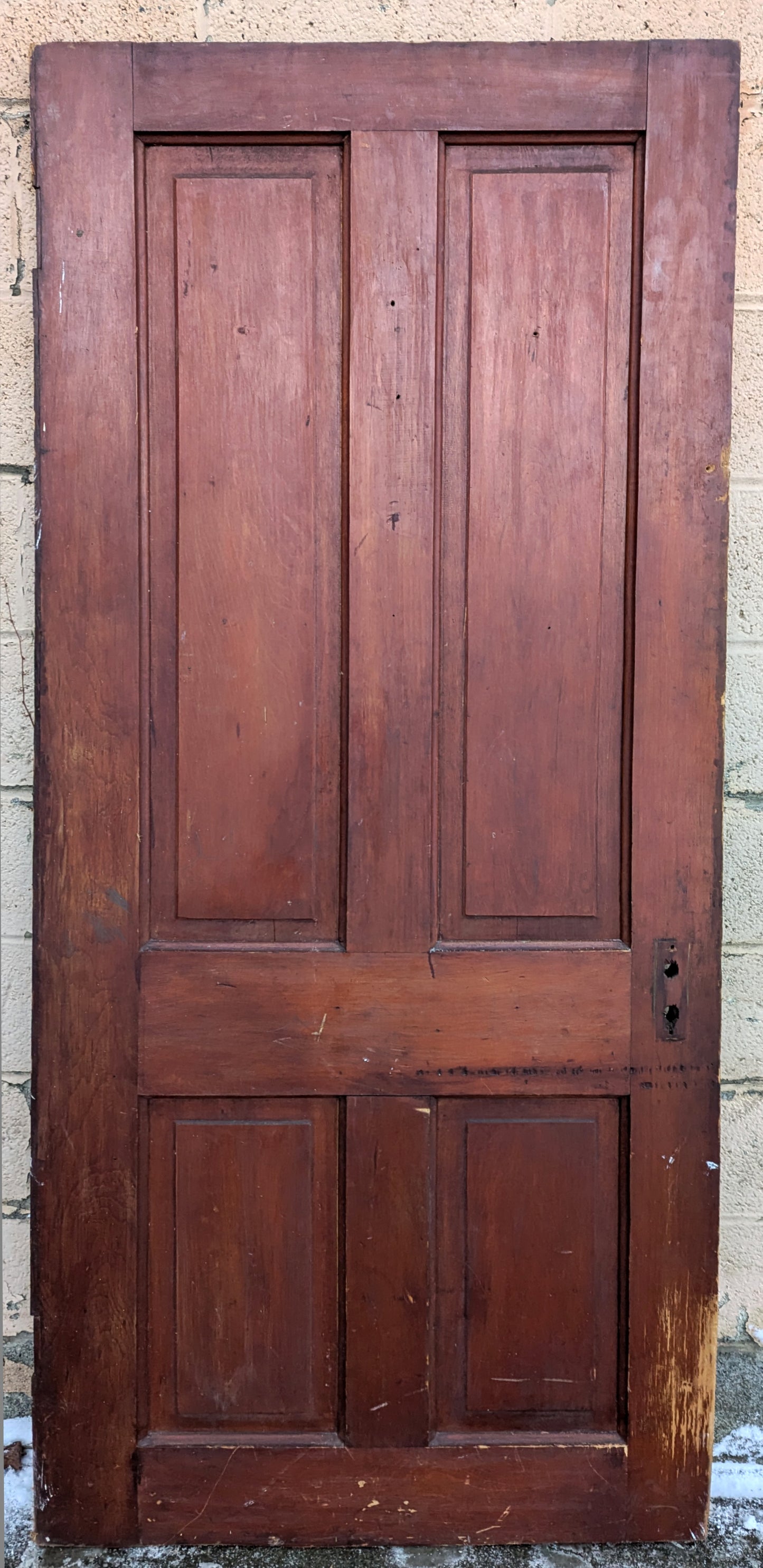 2 available 32"x77" Antique Vintage Old Reclaimed Salvaged Interior SOLID Wood Wooden Doors 4 Panels