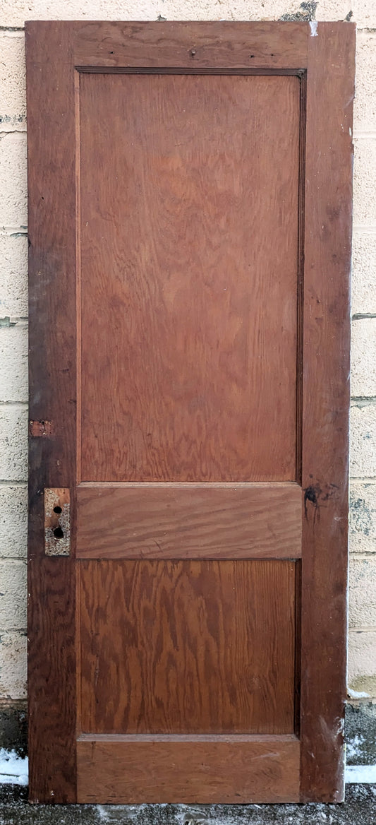 28"x76" Antique Vintage Old Reclaimed Salvaged Interior Closet SOLID Wood Wooden Doors 2 Panels