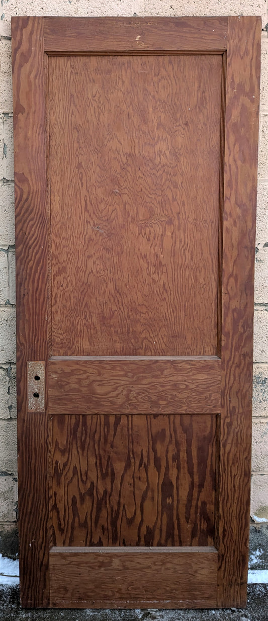 29.5"x77" Antique Vintage Old Reclaimed Salvaged Interior SOLID Wood Wooden Doors 2 Panels