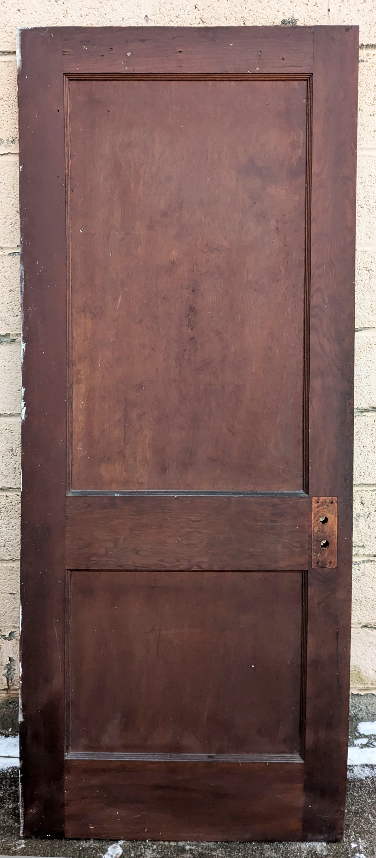 29.5"x77" Antique Vintage Old Reclaimed Salvaged Interior SOLID Wood Wooden Doors 2 Panels