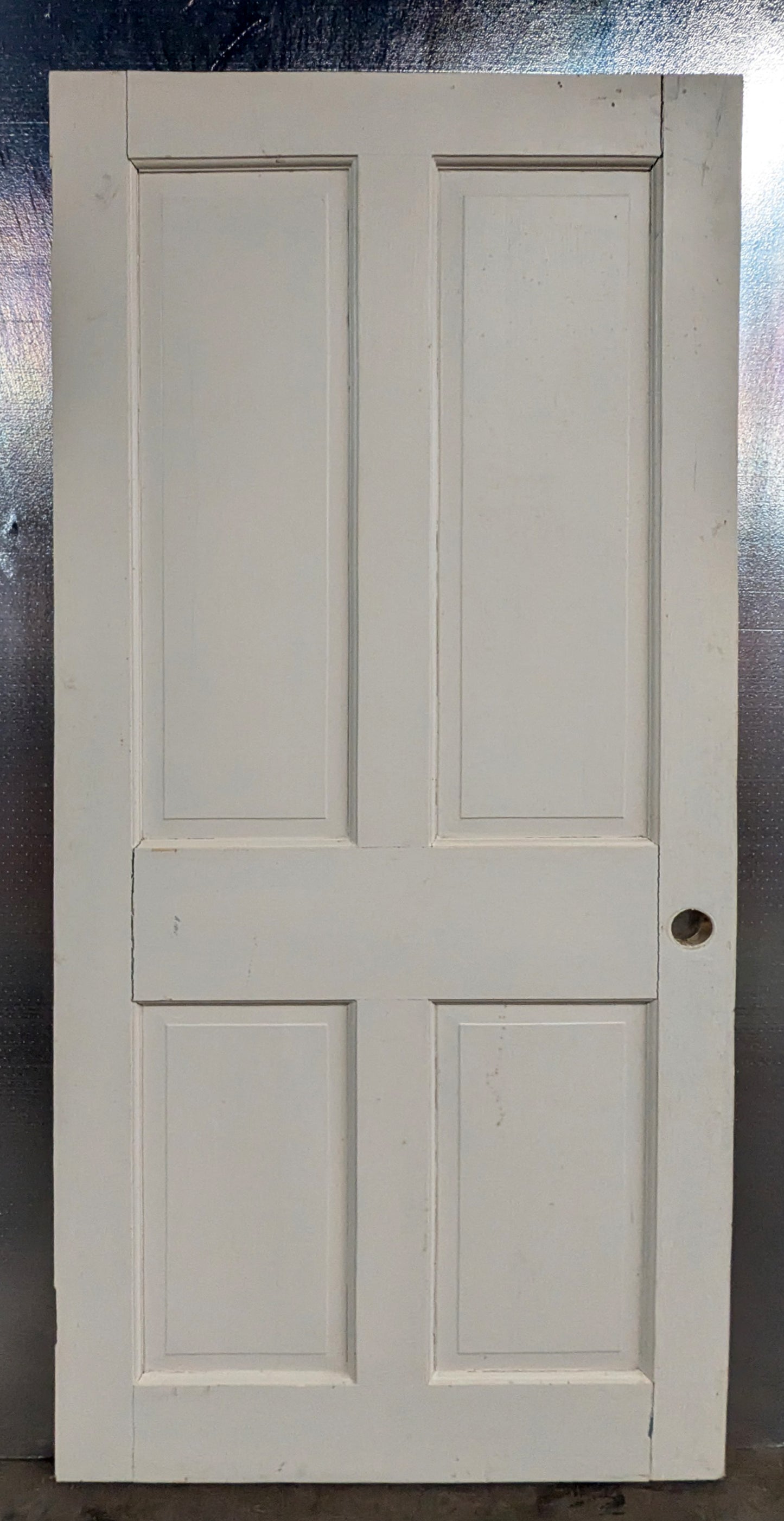 2 available 36"x79" Antique Vintage Old Reclaimed Salvaged Interior SOLID Wood Wooden Doors 4 Panels