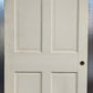 2 available 36"x79" Antique Vintage Old Reclaimed Salvaged Interior SOLID Wood Wooden Doors 4 Panels