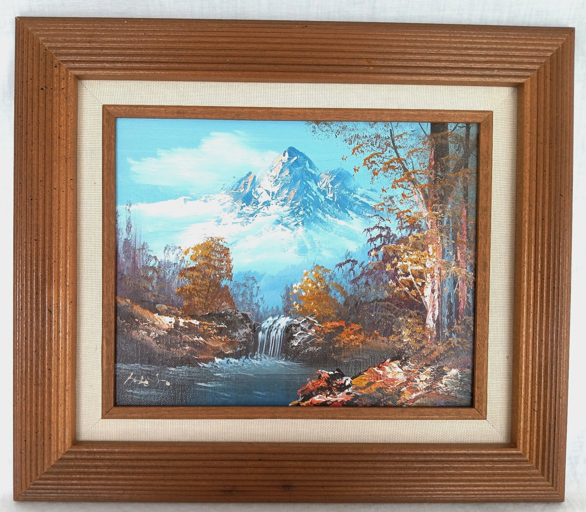 VTG 2002 Original Oil Painting on Canvas Lakescape Signed by outlet P. Maila Framed