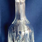 Vintage European Lead Crystal Decanter with Matching Stopper Wine Liquor Bottle Heavy Diamond Cuts Design Barware