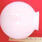 Vintage Hand Blown Opal Glass Replacement Globe Flush Mount Ceiling Wall Sconce Cover Light Ball Shape 8”Diameter Globe 4” Fitter-NOS