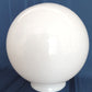 Vintage Hand Blown Opal Glass Replacement Globe Flush Mount Ceiling Wall Sconce Cover Light Ball Shape 8”Diameter Globe 4” Fitter-NOS