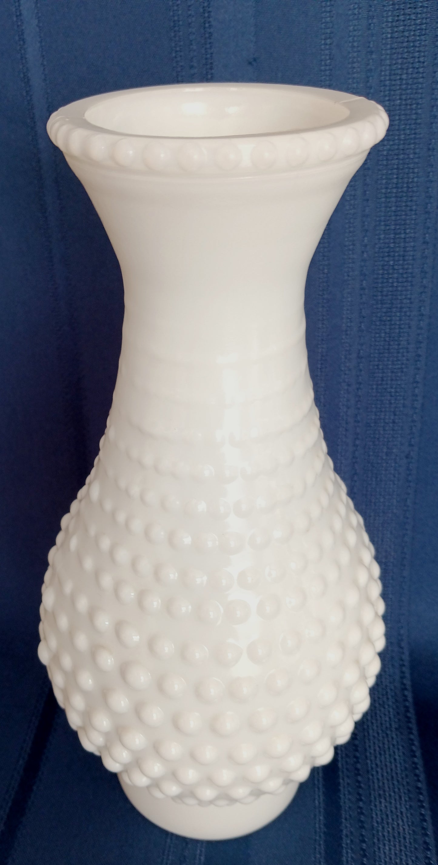 Vintage Milk Glass Lampshade Hobnail Design Fluted Shade Replacement Shade Oil Lamp Chimney Heavy Glass Shade 3.25” Fitter