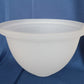Vintage Replacement Lampshade Cone Shape Satin White Heavy Glass Small Light Diffuser Torchiere Style 7.5 D Top Lipless with 1-5/8” Fitter Opening