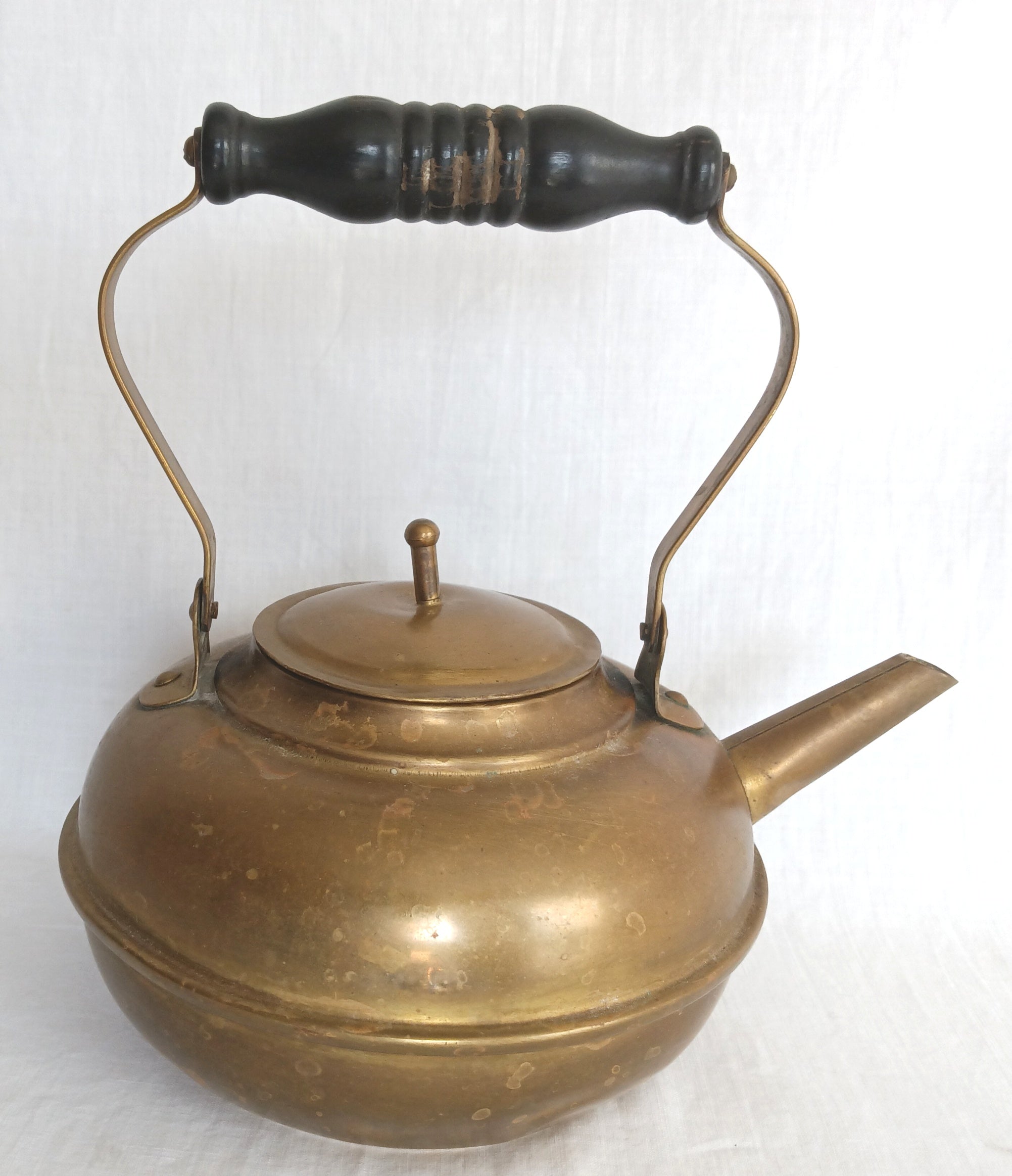 Brass Kettle With sale Brass Handle And Spout Indian Copper Teapot