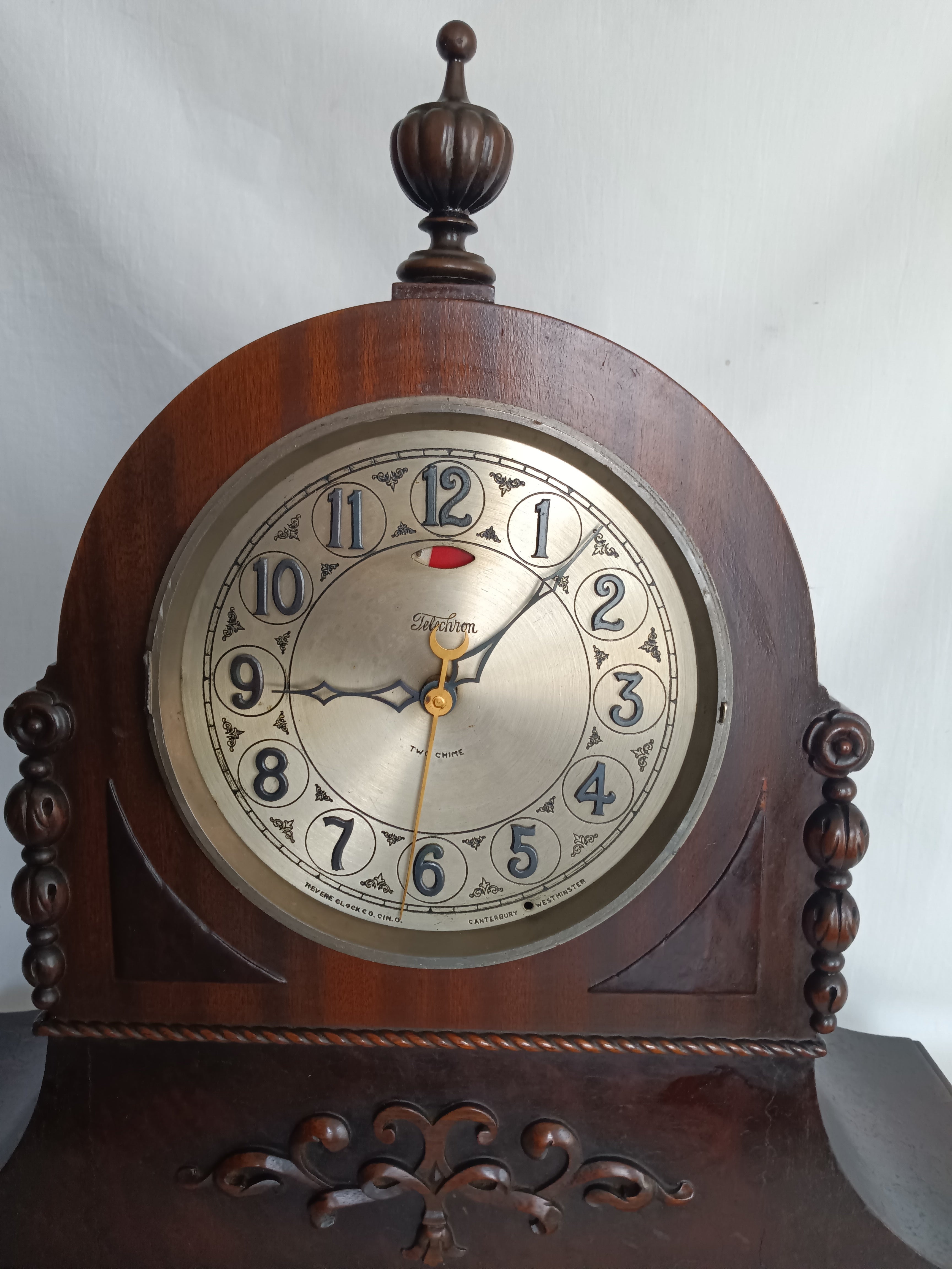 Vintage Warren Telechron electric clock good