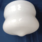 Art Deco Milk Glass Schoolhouse Ceiling Light Fixture Lampshade Hanging Pendant Unique Shape Center Button Replacement Shade 6” Fitter