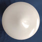 Art Deco Milk Glass Schoolhouse Ceiling Light Fixture Lampshade Hanging Pendant Unique Shape Center Button Replacement Shade 6” Fitter