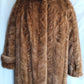 Vintage Blonde Beige Mink Coat Women Long Sleeves Winter Genuine Fur Coat - 3/4 Length Size M- L Made in USA