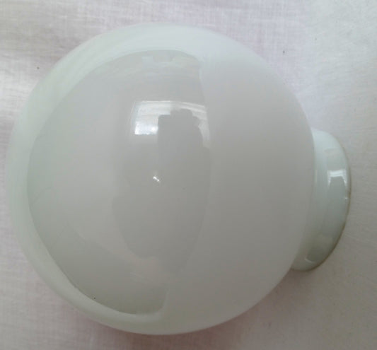 Vintage Milk Glass White Glass Small Replacement Lampshade Flush Mount Ceiling Wall Sconce Cover Light Ball Shape Globe 3.25” Fitter