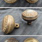 5 available Antique Vintage Old Reclaimed Salvaged Interior Egg Dart Brass Steel Door Lockset Knob Plate Lock