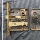 5 available Antique Vintage Old Reclaimed Salvaged Interior Egg Dart Brass Steel Door Lockset Knob Plate Lock