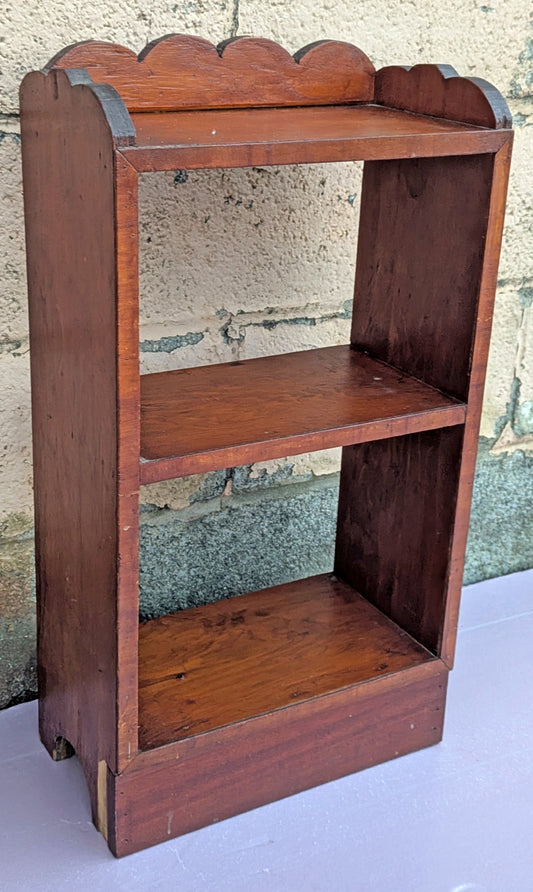 28"H Vintage Old Reclaimed Salvaged SOLID Pine Wood Wooden Wall Mounted Mount Shelf Shelves Cupboard Shelving 3 Tier