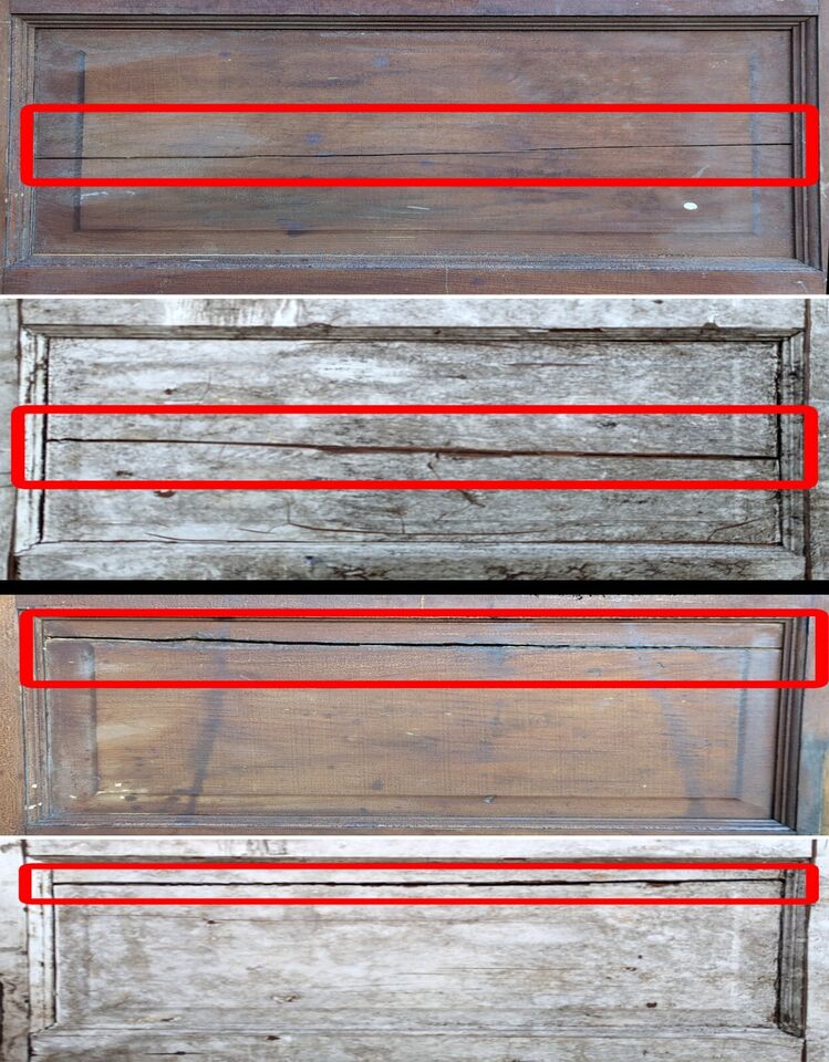 28"x78.5" Antique Vintage Old Reclaimed Salvaged SOLID Wood Wooden Interior Door 5 Panels