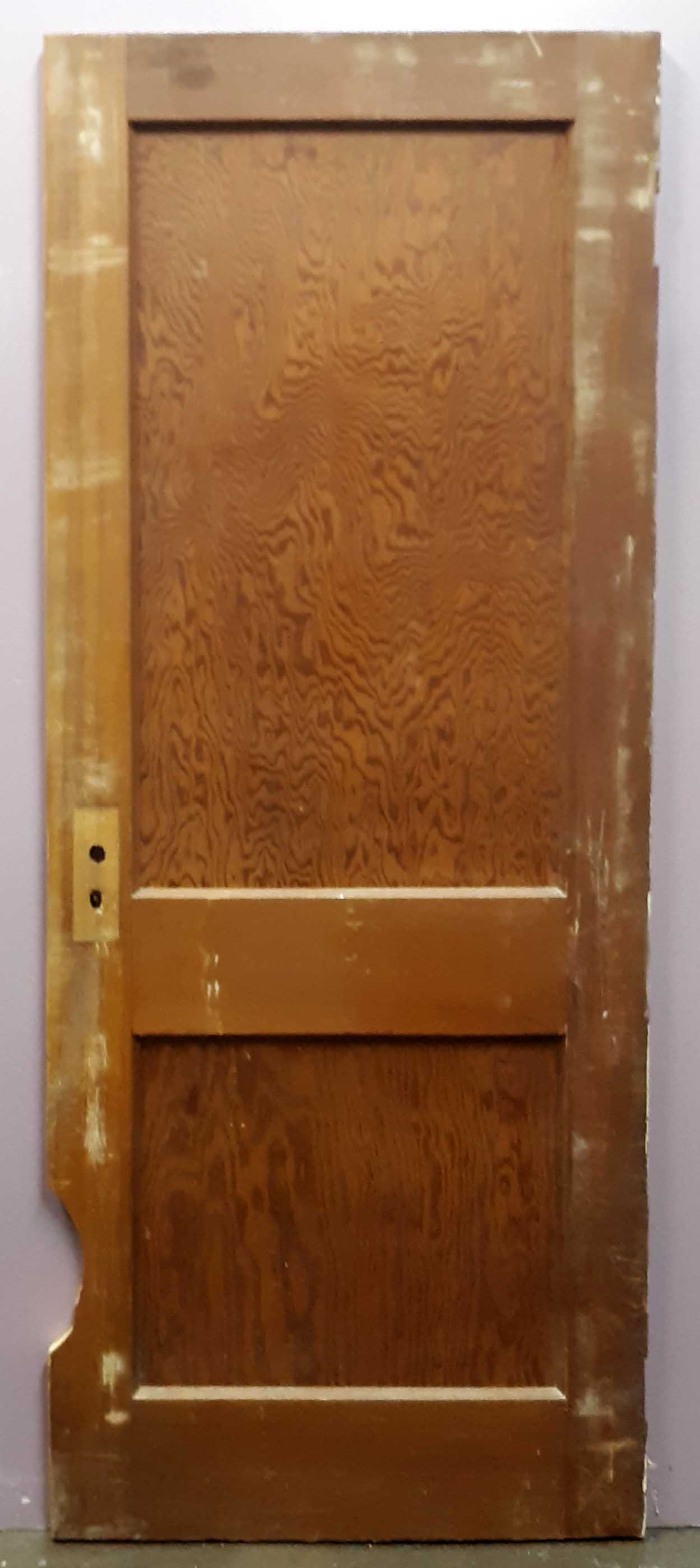 30"x77" Antique Vintage Old Reclaimed Salvaged Interior SOLID Wood Wooden Closet Pantry Door 2 Panels