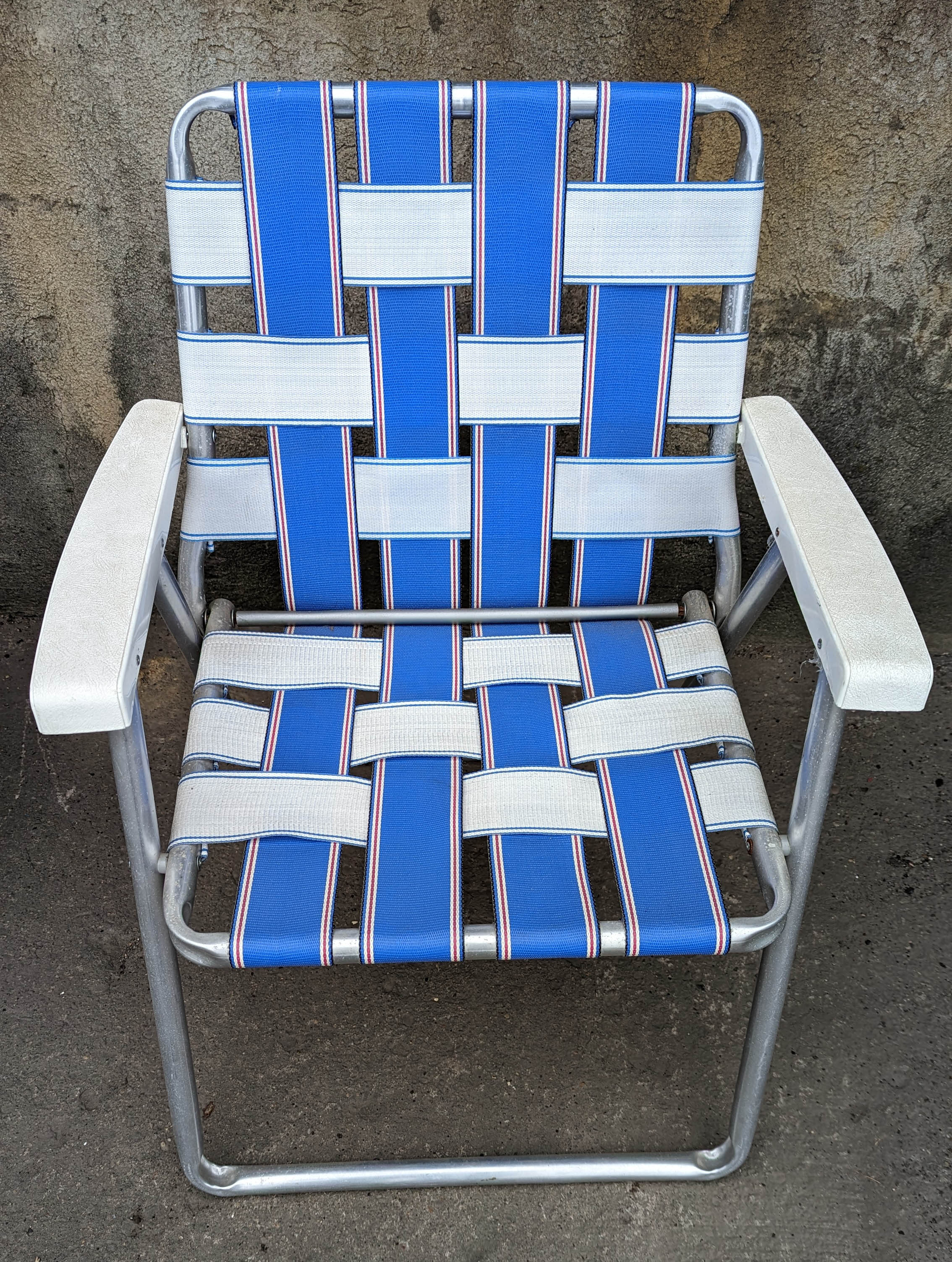 Vintage aluminum hot sale beach chairs