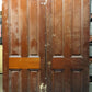 64"x87" Pair Antique Vintage Old Salvaged Reclaimed Victorian Double Wood Wooden Panels Interior Doors 4 Four Raised Panels