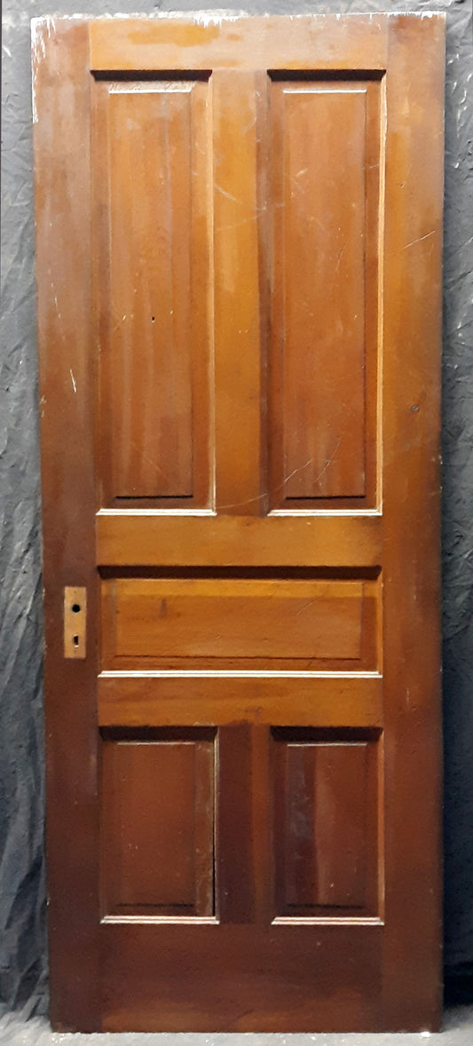 2 available 30"x77" Antique Vintage Old Reclaimed Salvaged SOLID Wood Wooden Interior Doors 5 Panels