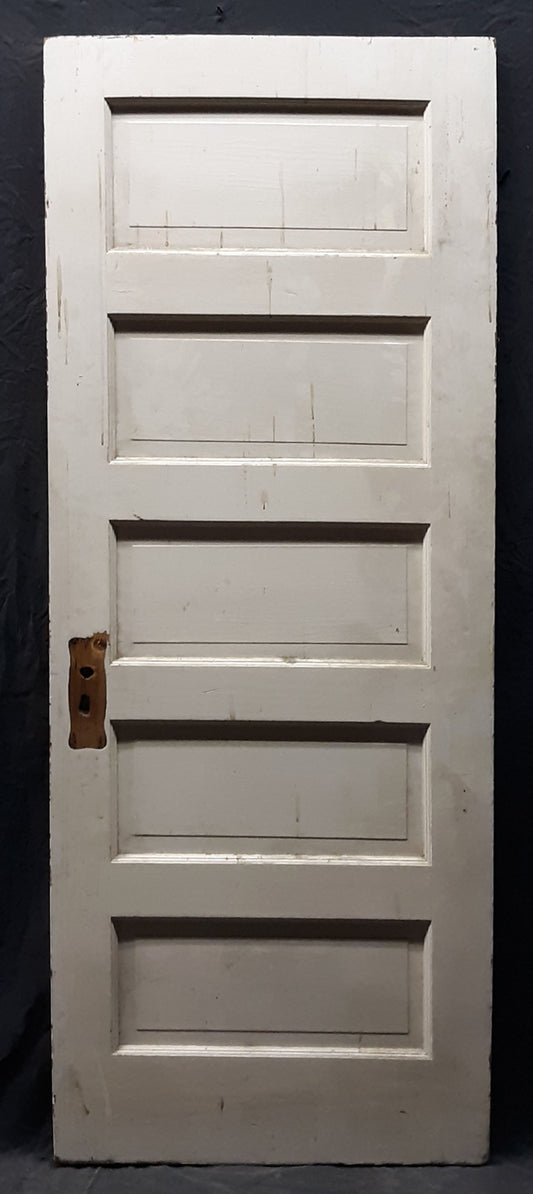 4 available 30"x77" Antique Vintage Old Reclaimed Salvaged Interior Wood Wooden Doors 5 Panels