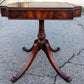 Antique Vintage Old Leather Top Mahogany SOLID Wood Wooden Colonial Chippendale Side End Accent Foyer Pedestal Table Lamp Stand