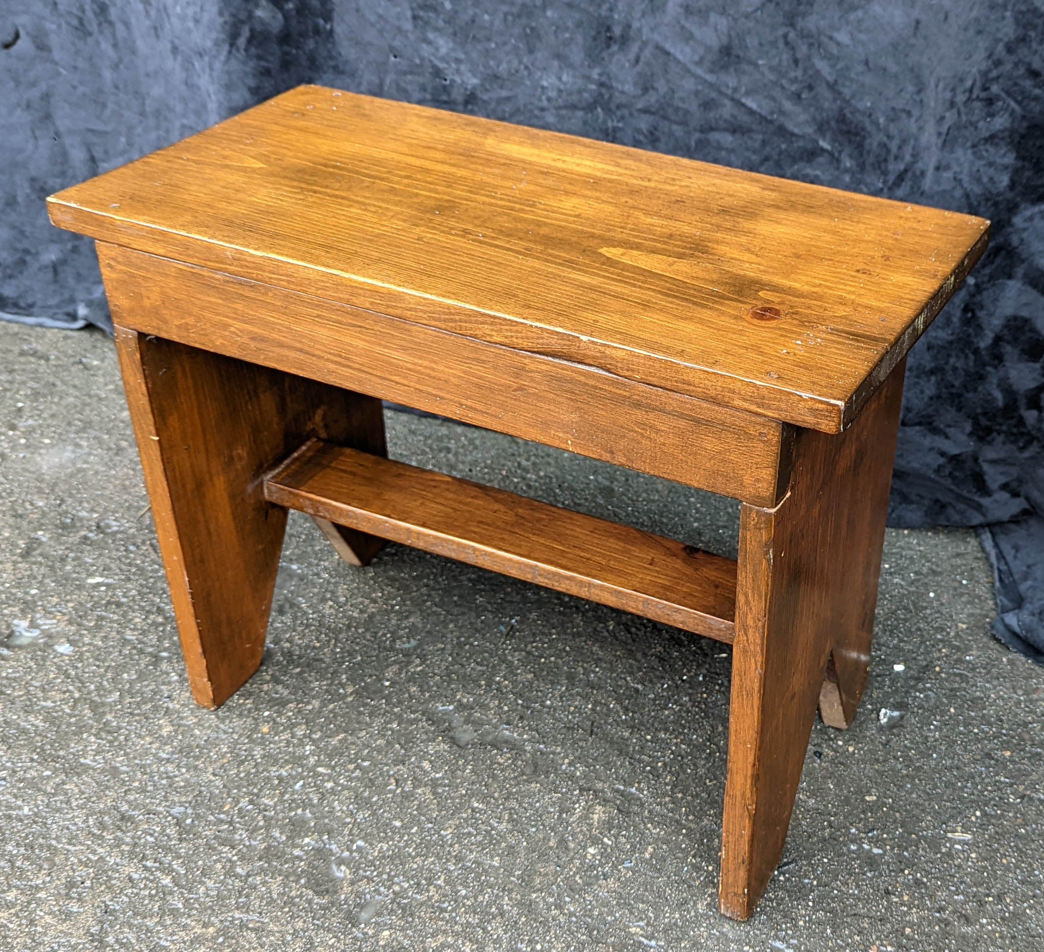 Small wooden deals stool table