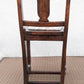 Antique Vintage Old "American Chair Co" SOLID Walnut Wood Wooden Sewing Work Side Dining Accent Desk Fabric Seat