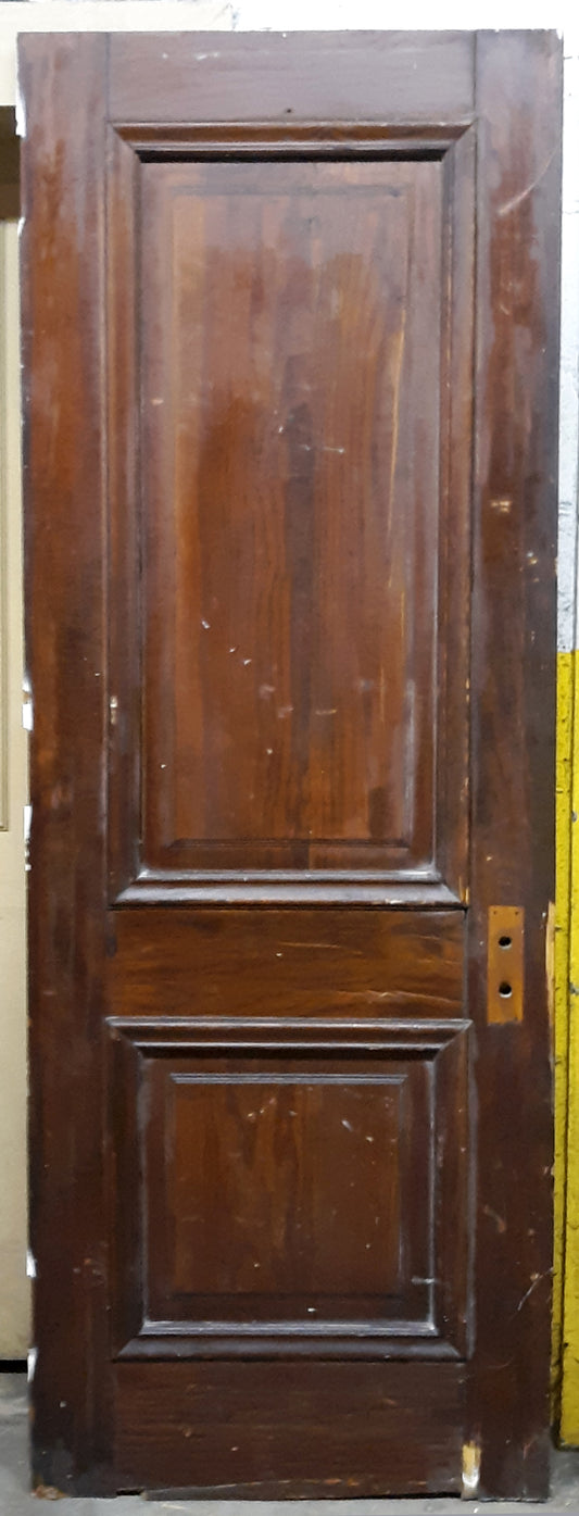 2 available 30"x84"x1.75" Antique Vintage Old Reclaimed Salvaged Interior Wood Wooden Doors 2 Panels