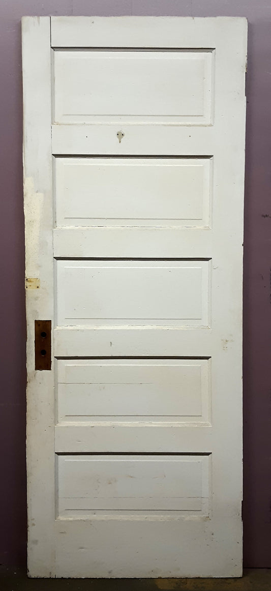 6 available 30"x78" Antique Vintage Old Reclaimed Salvaged Interior Wood Wooden Doors 5 Panels