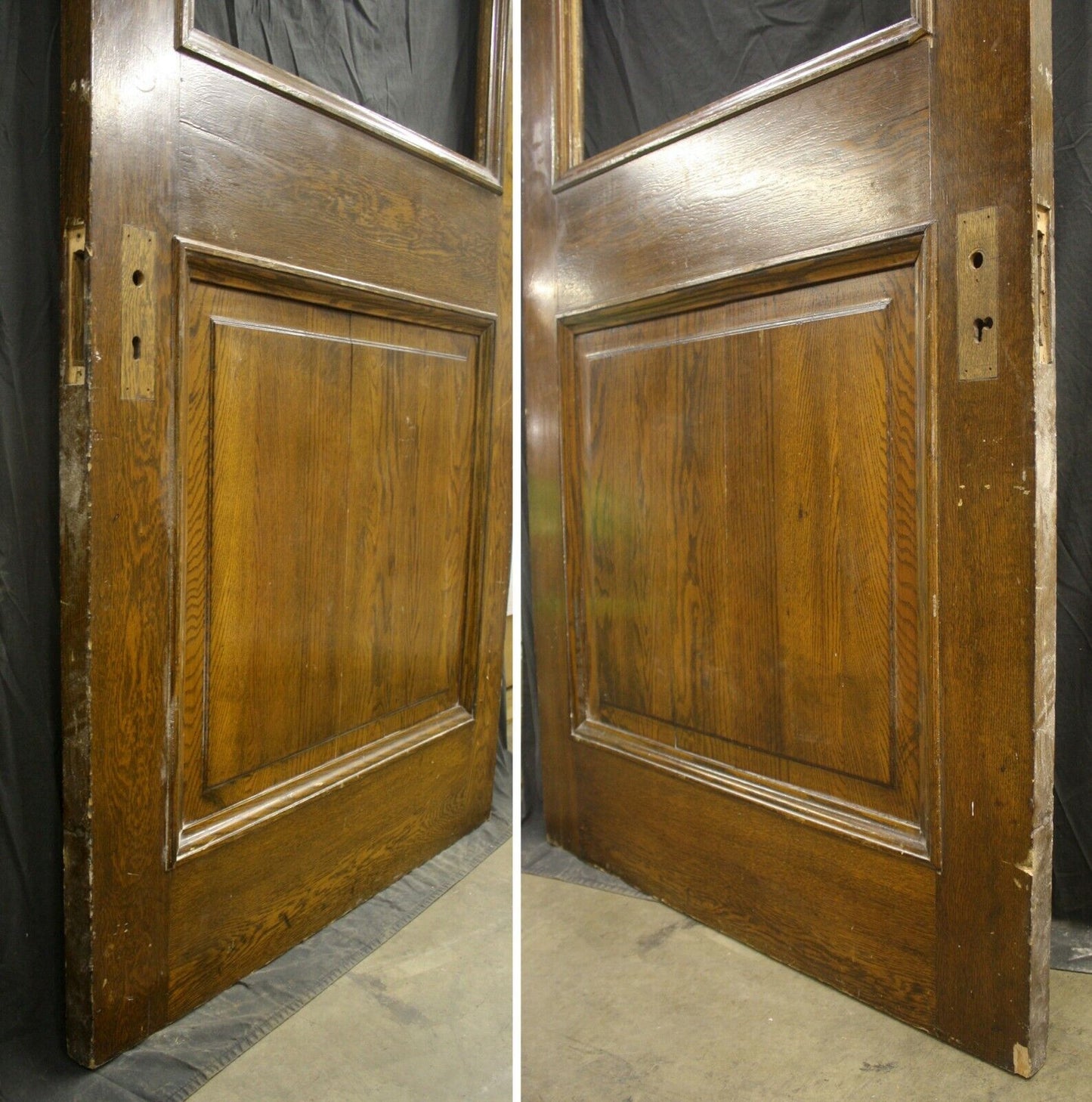 42"x95"x1.75" Antique Vintage Old Reclaimed Salvaged SOLID Wood Wooden Entry Door Window NO Glass