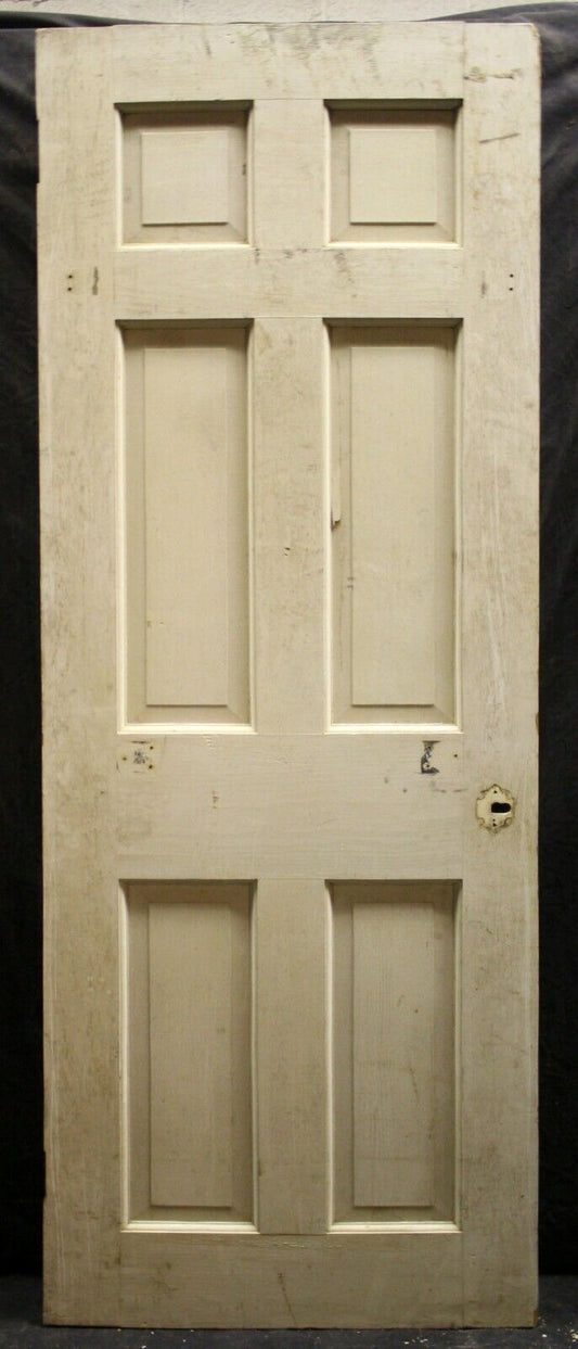 28"x79" Antique Vintage Old Reclaimed Salvaged Interior Colonial Style SOLID Wood Wooden Door Panel