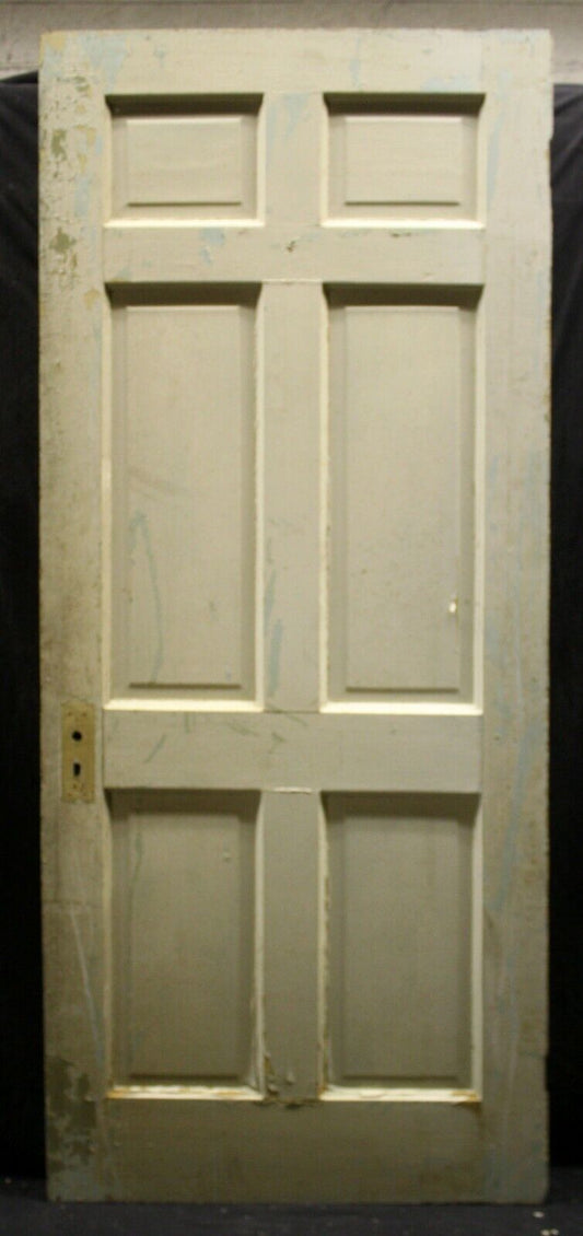 2 available 34"x83.5" Antique Vintage Old Salvaged Reclaimed Interior SOLID Wood Wooden Doors 6 Panels