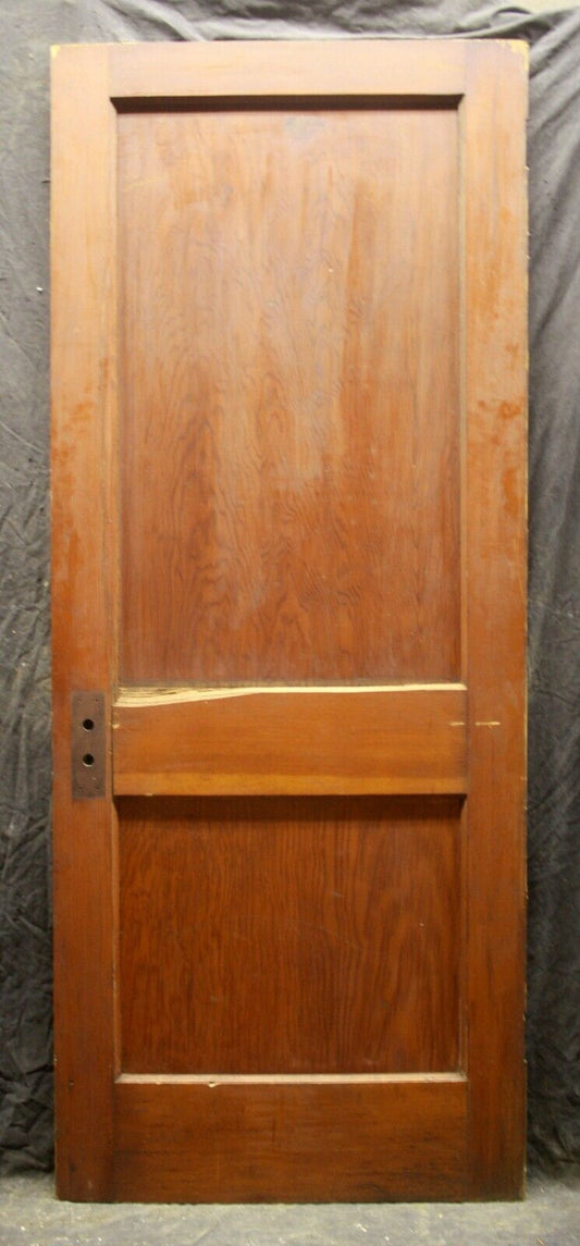 32"x80" Antique Vintage Old Reclaimed Salvaged Interior SOLID Wood Wooden Door 2 Panels