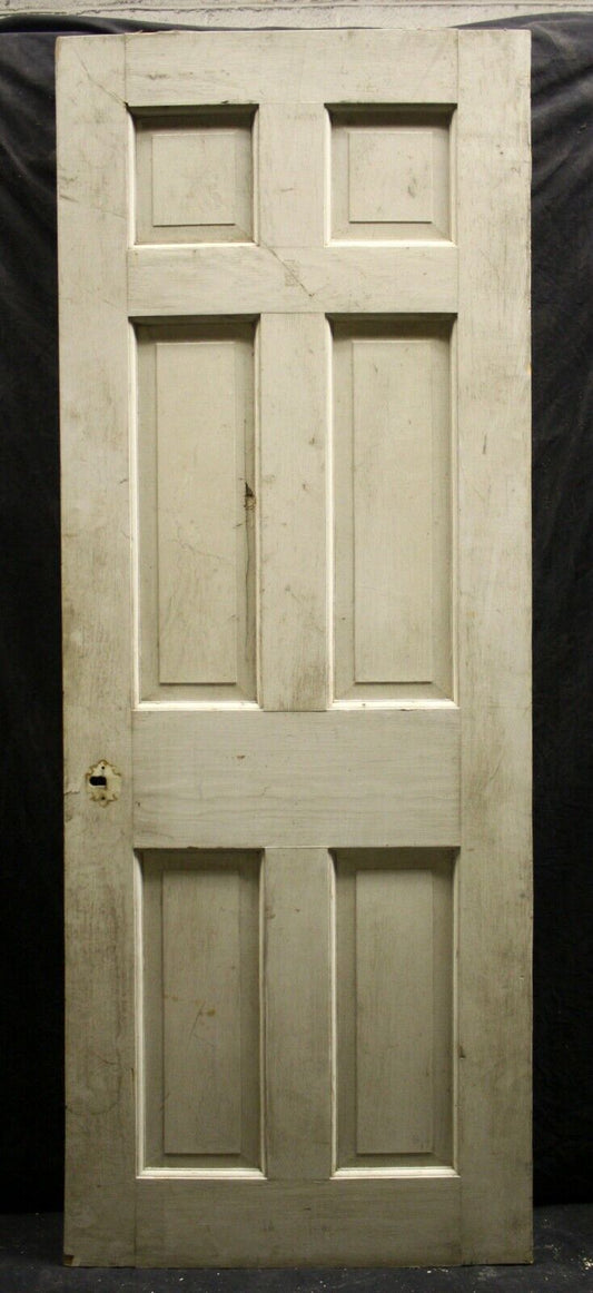 28"x79" Antique Vintage Old Reclaimed Salvaged Interior Colonial Style SOLID Wood Wooden Door Panel