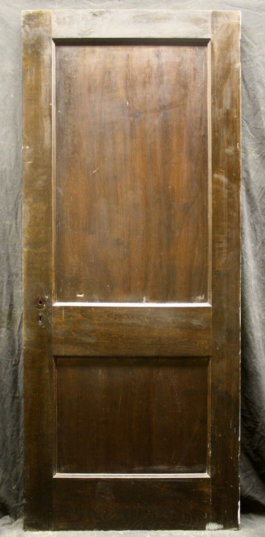 2 available 32"x79.5" Antique Vintage Reclaimed Salvaged Interior SOLID Wooden Doors 2 Two Panels