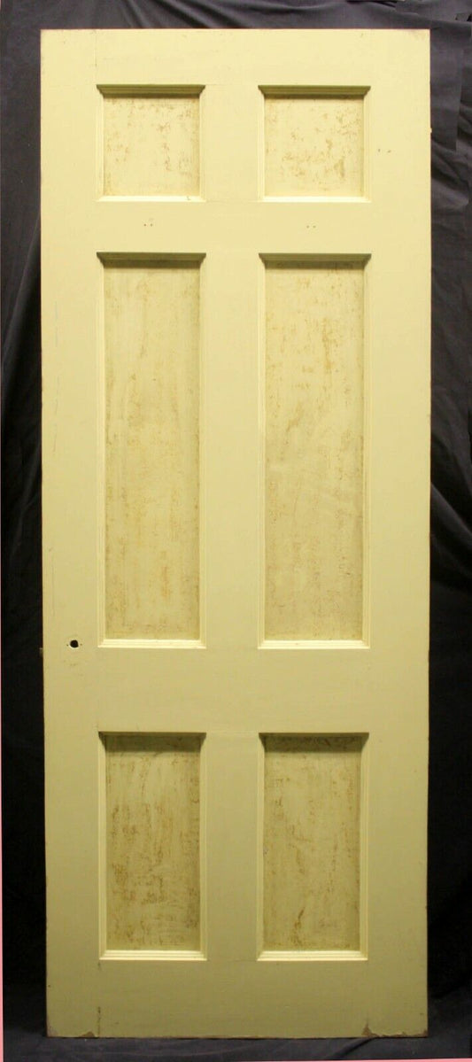 30"x83"x1.75" Antique Vintage Old Reclaimed Salvaged Solid Wood Interior Pantry Door Mirror Panels