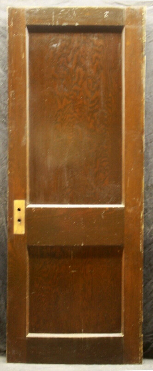 28"x76.5" Antique Vintage Old Reclaimed Salvaged Interior SOLID Wood Wooden Closet Pantry Door 2 Panels