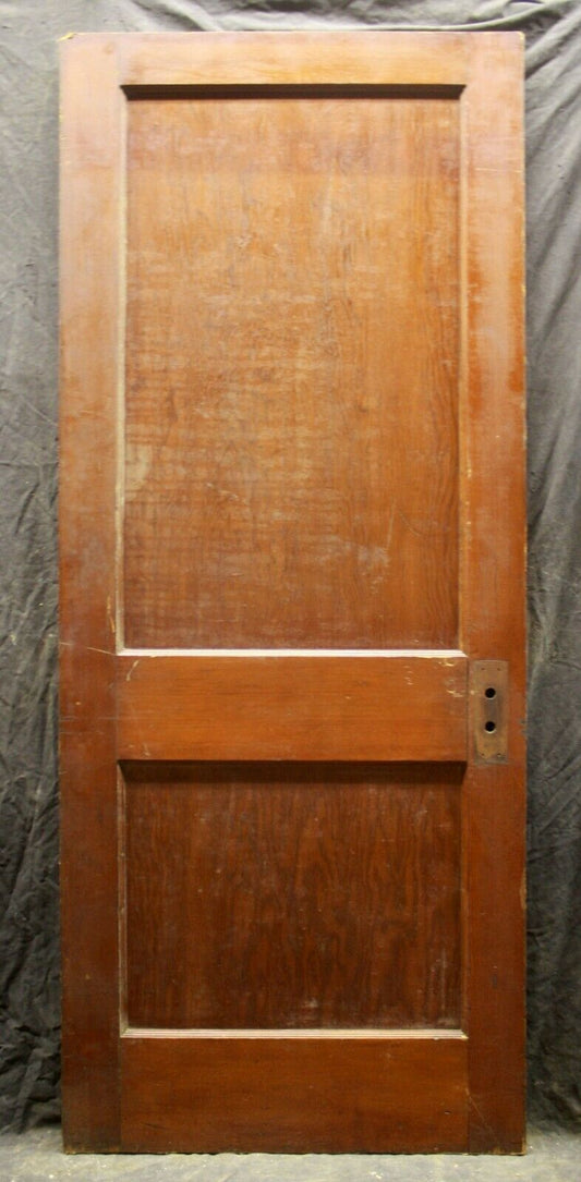 32"x80" Antique Vintage Old Reclaimed Salvaged Interior SOLID Wood Wooden Door 2 Panels